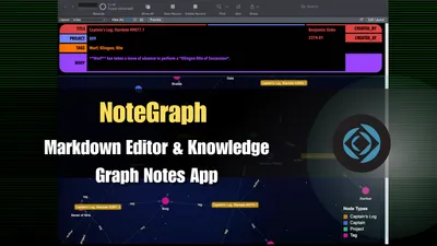 Markdown Editor and Knowledge Graph Notes App with Vis.js in FileMaker Pro