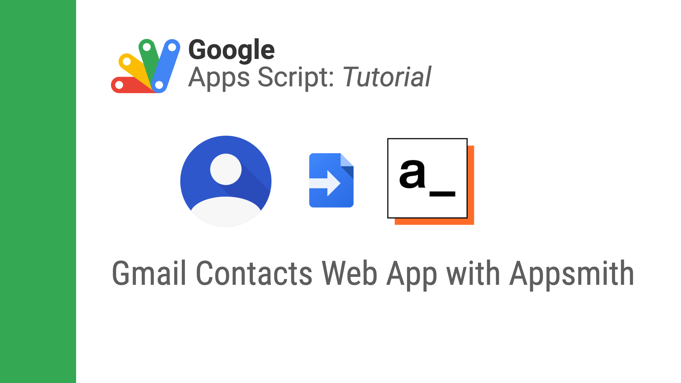Adding Gmail Contacts to Appsmith using Apps Script