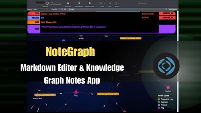 Markdown Editor and Knowledge Graph Notes App with Vis.js in FileMaker Pro
